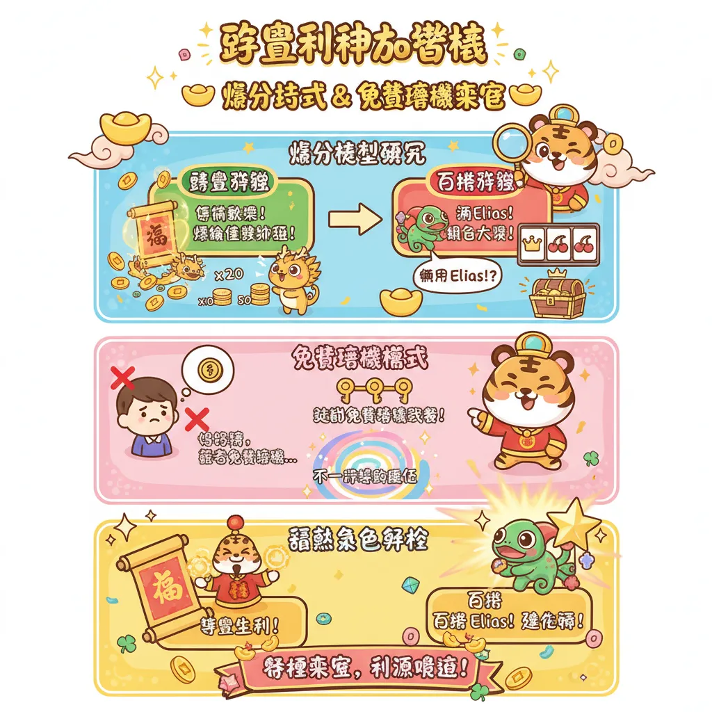 掌握聚寶財神老虎機爆分技巧與免費遊戲模式策略