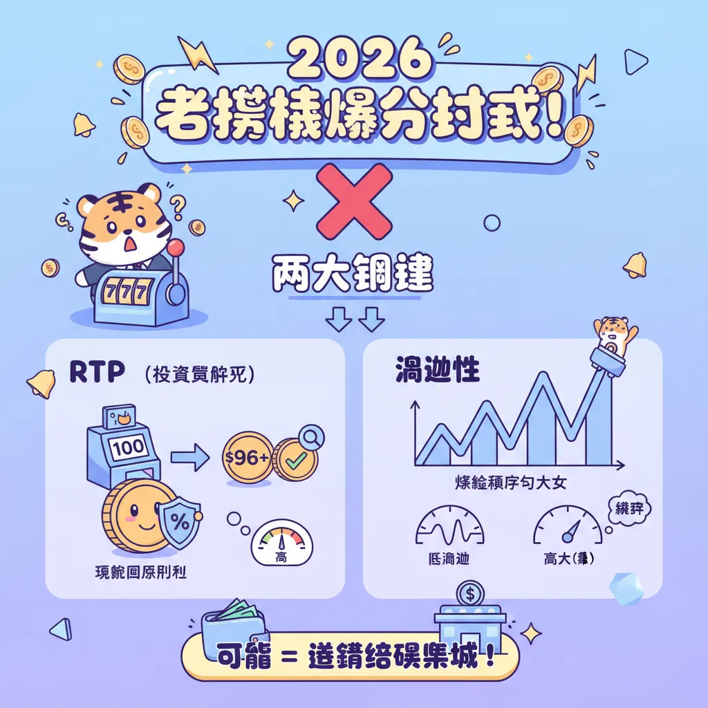 2026老虎機遊戲推薦：掌握RTP與波動性提升爆分技巧