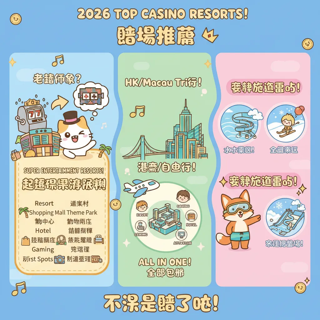 2026最新賭場推薦：豪華度假村與博弈娛樂體驗全攻略