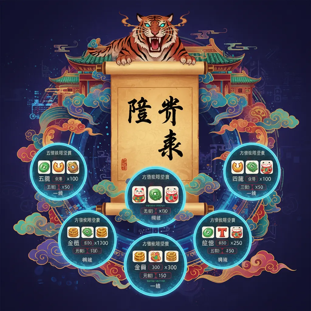 老虎機賠率表 - 賠率表